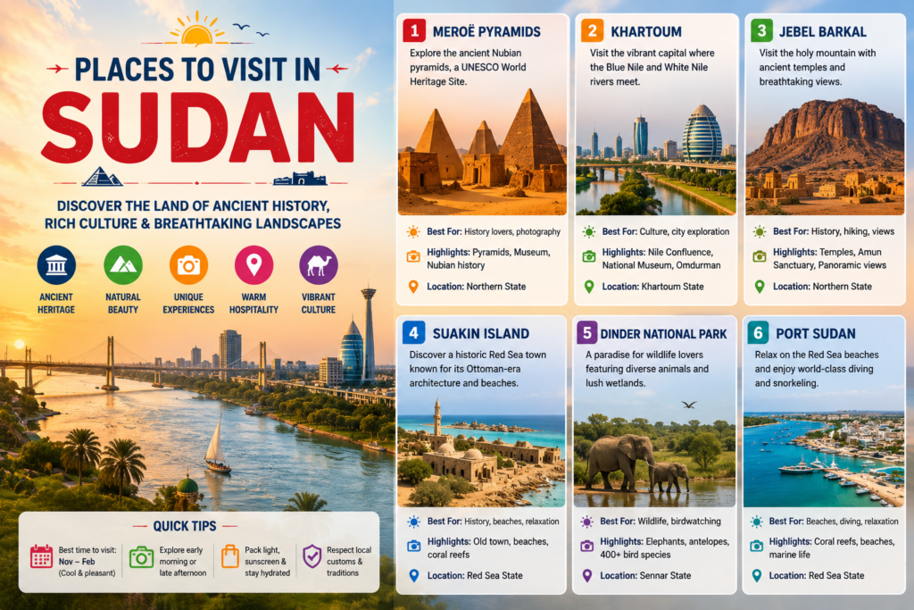 places to visit in Sudan